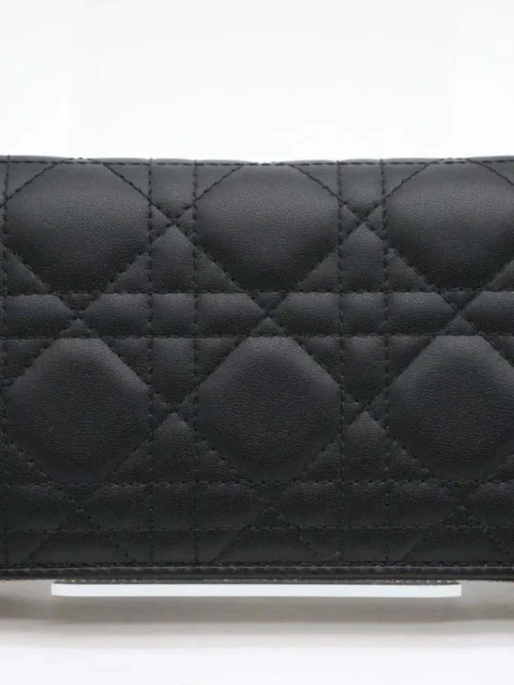 Christian Dior Lady Dior Voyageur Wallet Black Cannage Lambskin